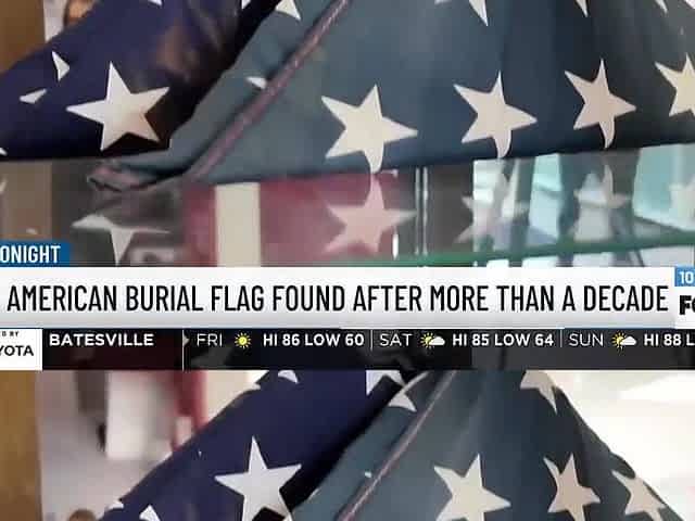 My actual step daddy discovered his burial flag