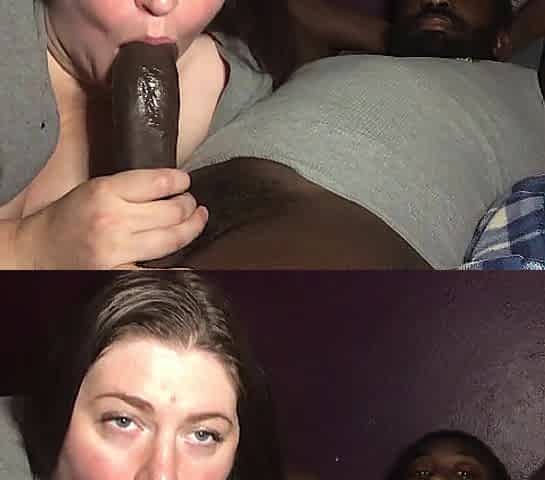 big beautiful woman enjoying licking and slurping some chocolate