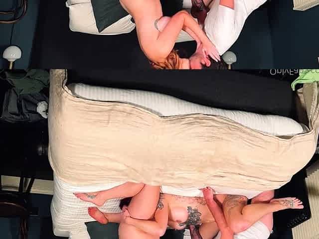 Amateur hot homemade threesome hardcore action
