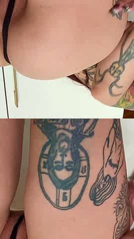 Tattooed Redhead Teases You with Her Big Juicy Ass