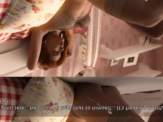 The Stepmother Is Alone in the Room, Secretly Having Fun with the Photographer on the Bed