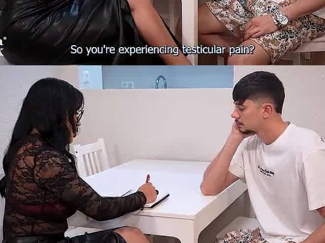 Latin babe doctor makes her patient fill her with milk using his large rod - Mariana Martix & Tommy Cabrio