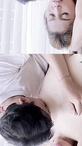 My Stepmom Sharing Bed in Hotel Room and Fuck so Hot Creampie