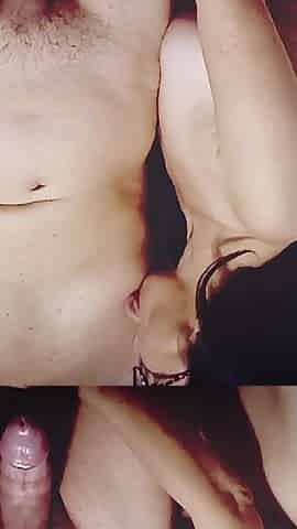 Amazing and Explosive Ejaculation Licking Male Nipple