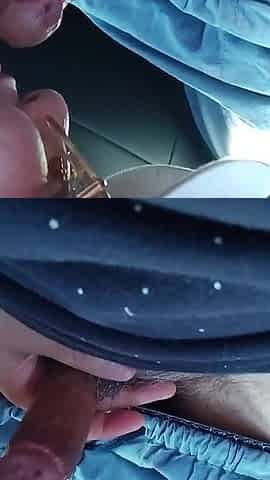 Midday Car Blowjob, Swallowing, Love, Perverted Mature Woman Blowjob
