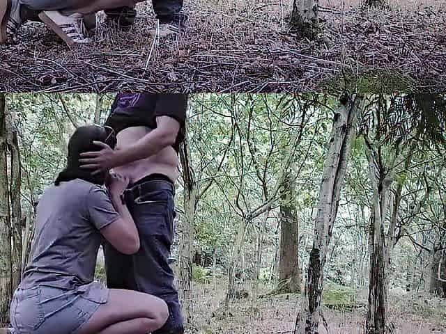 Dogging wife banged by grandpa in the woods (no jo-bag)