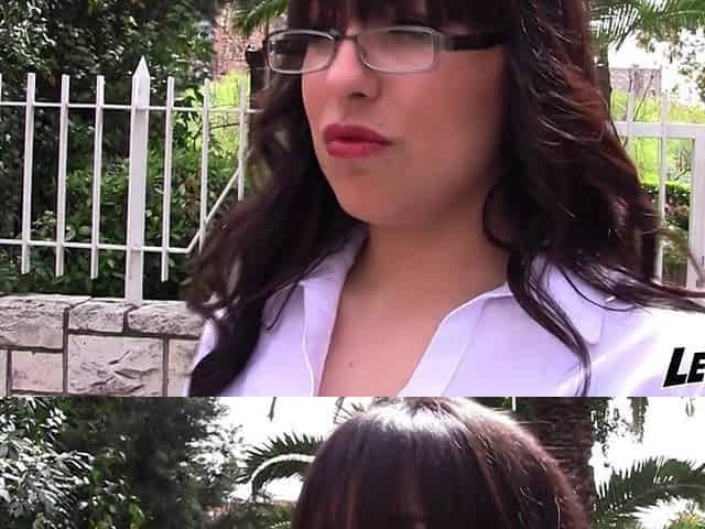 Spanish angel with large butt screwed on TV set