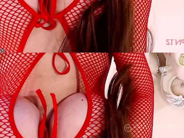 Busty brunette bitch with big boobs