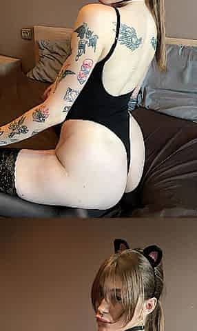 Glamorous whore shows her butt????