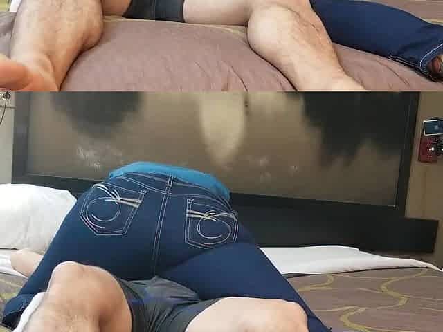 Nursing, Humping, Cumming All Over Her Jeans (Spunk Flow at 8:15)