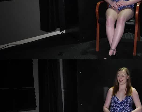 Samantha Reigns gets her tight pussy banged through a gloryhole