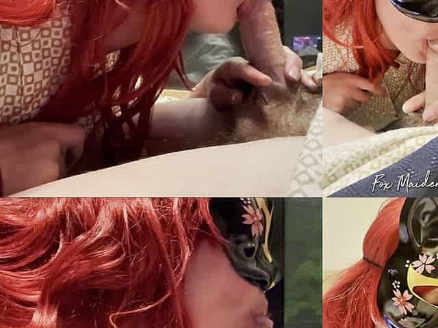 Japan Style: Blowjob, Pussy Play & Warm Cum on My Bush