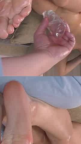 Oil Massage for Sexy Feet and Ass