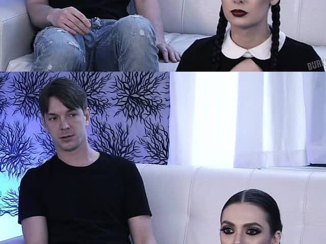 Balls deep pussy pounding ends with a facial for Marley Brinx