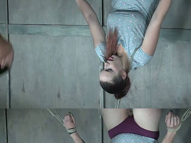 Ample breasted submissive Bella Rossi gets punished in the bdsm room