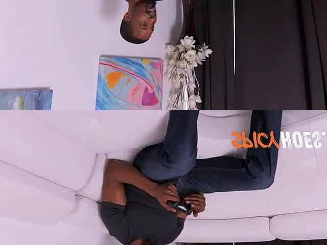 Large Booty Honey Gets Her Twat Hammered By A Large Ebony Penis