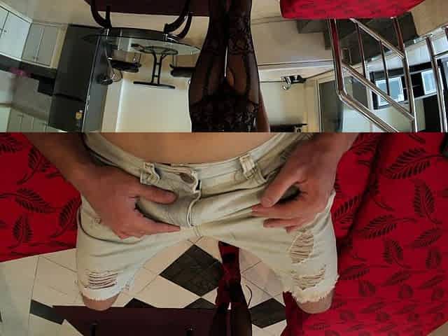 Horny asian teen teasing and dancing to get fucked