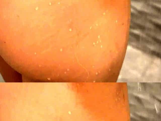 Amateur young teen solo masturbation on her livingroom