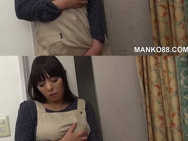 Asian Step mother-in-law Caught me while Sniffing her Panties - Manko88