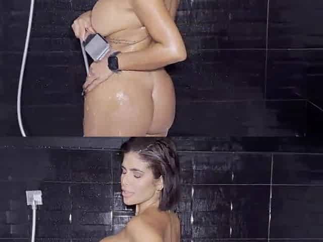 My stepbrother catches me taking a shower