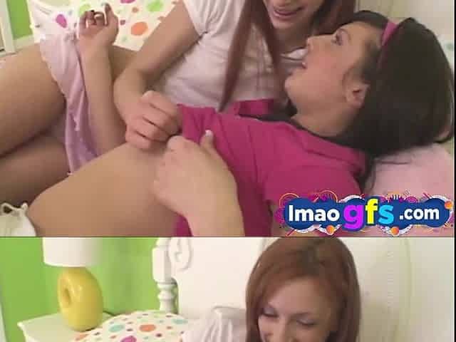 Lil Laura and her Lesbo Ally licking snatch