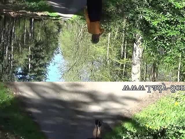 Lady Sonia Stripping in the Woods
