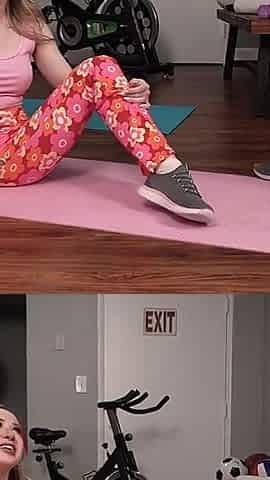 Hippie Stepmom's X-rated Yoga - Pushing Her Stepson's Limits and Getting a Face Full of Cum