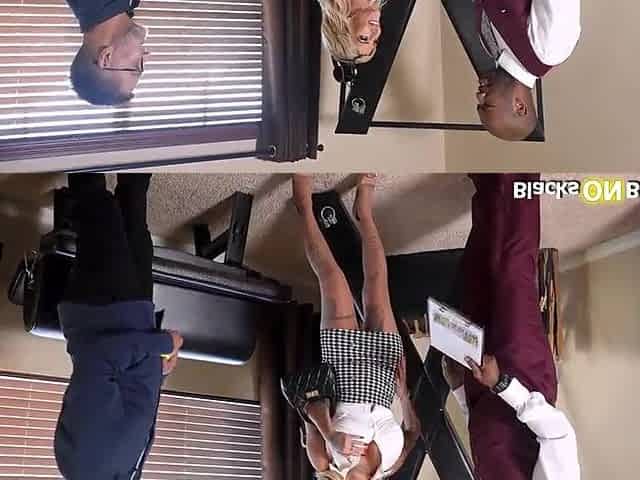 Spouse lets ebony man booty screw his wife