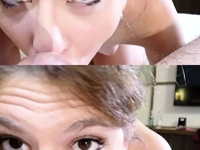 Amateur blonde girlfriend toyed and facialized
