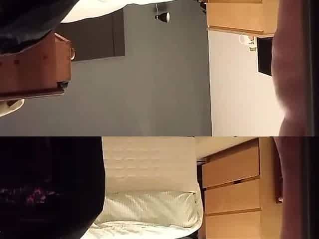 Spying on naked chubby stepmother
