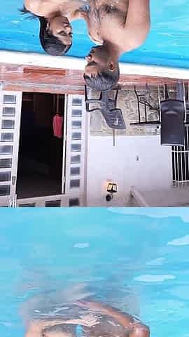 Stepdaddy Teaches Me to Swim Naked - I Drain His Huge Cock as a Thank-you