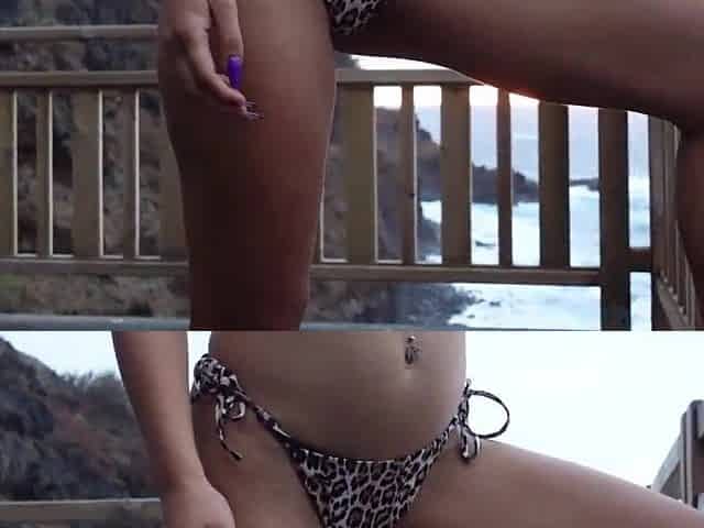 Public Double fisting outdoor; Anal and snatch