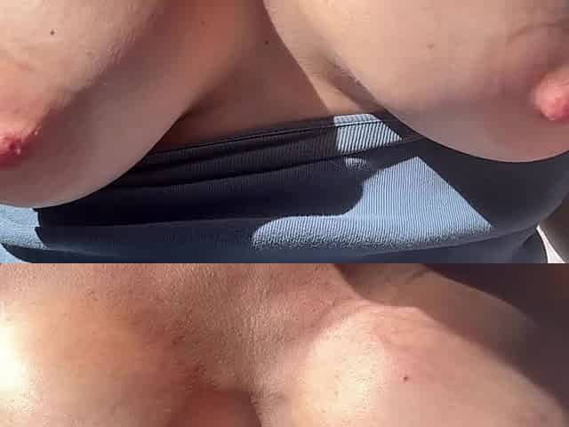 Italian Big Tits MILF Artemisia Love Making Her Big Boobs Bounce Outdoor in the Sun Big Hard Nipples