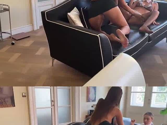 Real Pair Screw Their Excited Maid In Sexy POV 3some