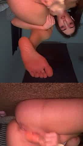 Squirting and Cumming Hard with My Dildo
