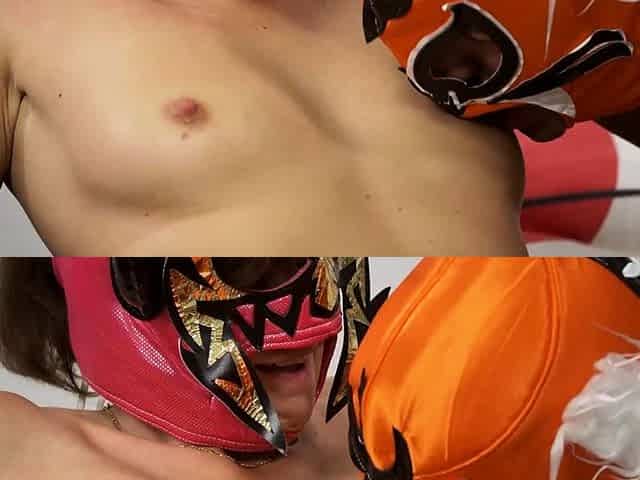 MILF hoe gets fucked by two masked guys