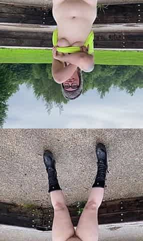 Rebecca Curves Nude Park Walk