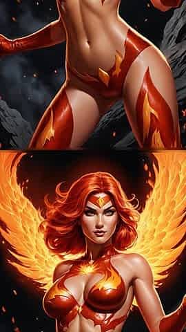 Nude Magma Phoenix Lava Aura Slideshow