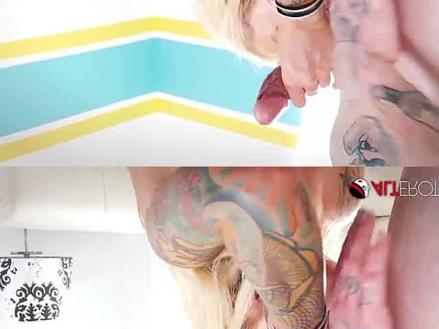 Horny Secretary Lolly Ink Sucks Her Boss' Cock - AltErotic