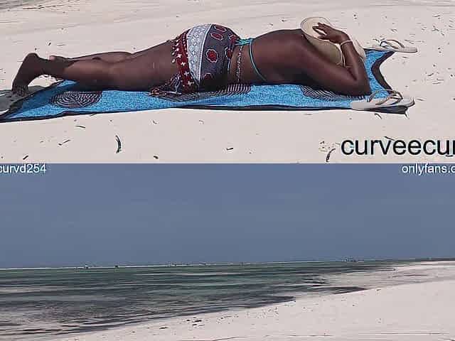 massaged nude at a public beach ( RISKY )