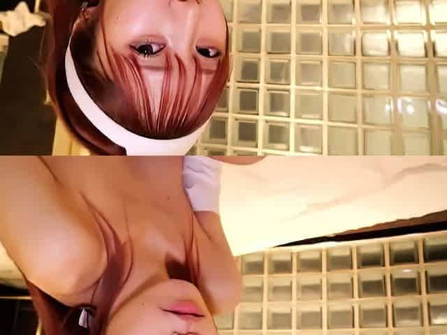 Amateur hot goth teen gives a POV blowjob