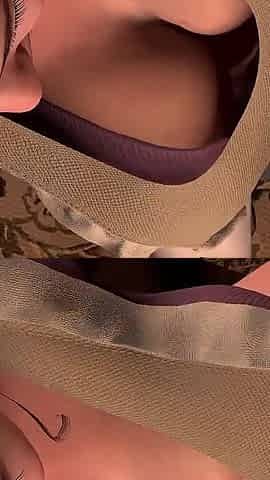 Hot Asian Milf maid spreads her legs and lifts them to get anal sex