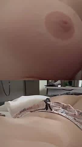 Wifey Hall Pass Part 2 - New Friend Jerks off All Over Wifeys Tits