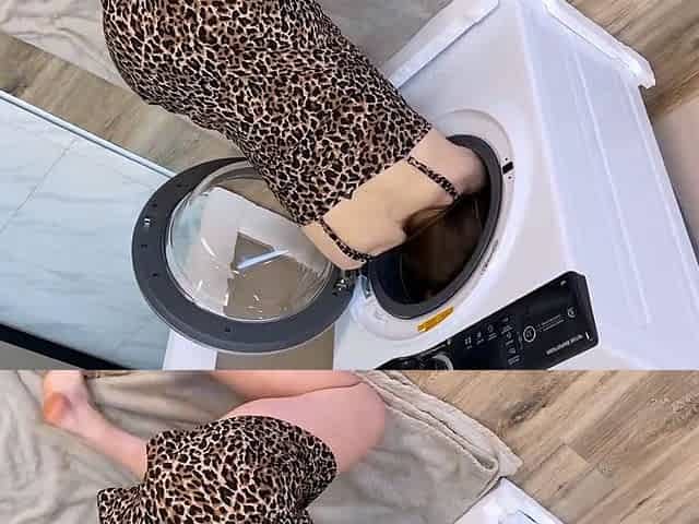 Fucking My Big-Ass Stepmom Stuck in the Washing Machine