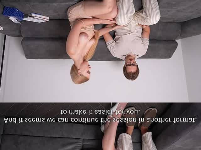 Therapist Helps Shy Client with Girls by Offering Hot Sex and Creampie in Session