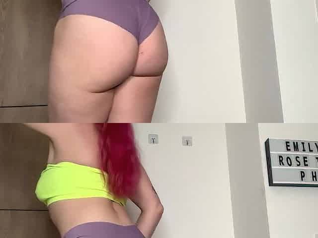 Twerking, dancing, and shaking my butt to music