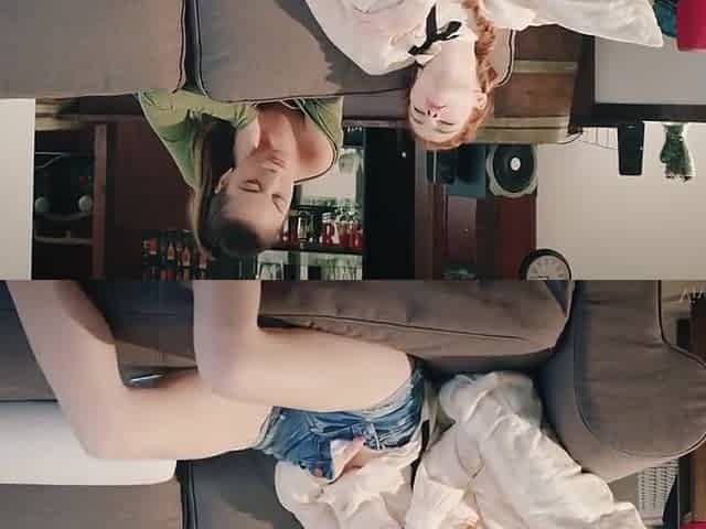 Adel And Sabrisse Sweet Lesbian Teen 18+ Sex With Viv Thomas
