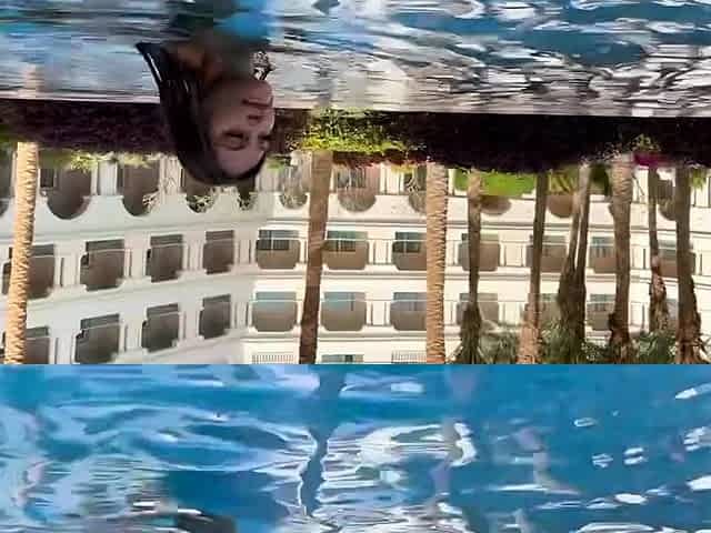 Sexy Monika Fox Swims Naked In Pool And Sea In Hot Country