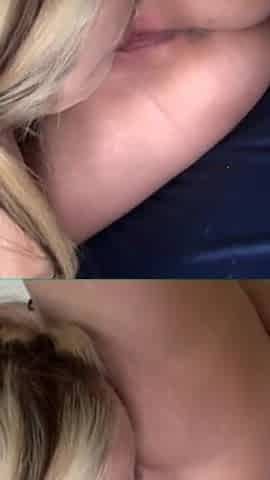 Two milfs squirting and fisting at club