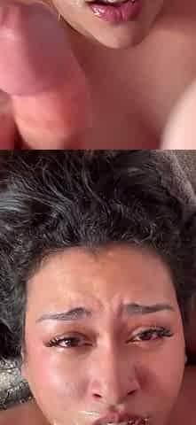 Gag on My Cock Slut & Cum Down Her Throat